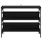 vidaXL Console Table Black oak 100 x 32 x 75 cm Engineered wood