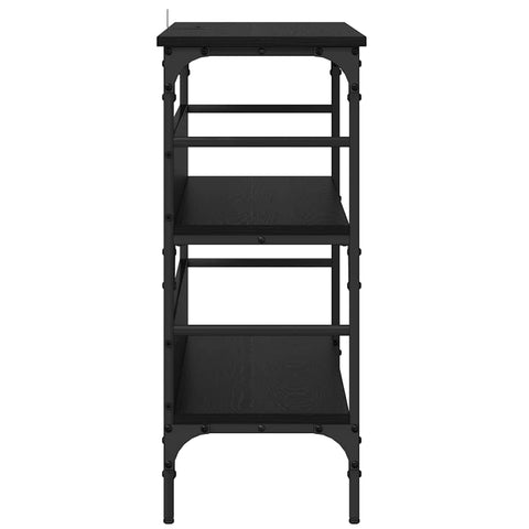 vidaXL Console Table Black oak 100 x 32 x 75 cm Engineered wood
