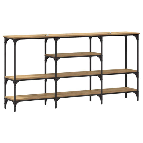 vidaXL Console Table Artisan oak 160 x 29 x 80 cm Engineered wood