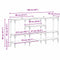 vidaXL Console Table Artisan oak 160 x 29 x 80 cm Engineered wood