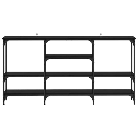 vidaXL Console Table Black oak 160 x 29 x 80 cm Engineered wood
