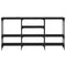 vidaXL Console Table Black oak 160 x 29 x 80 cm Engineered wood