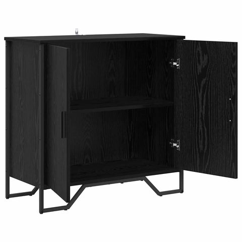 vidaXL Sideboard Black oak 78 x 35.5 x 74.5 cm Engineered wood
