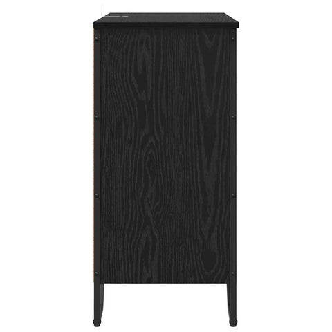 vidaXL Sideboard Black oak 78 x 35.5 x 74.5 cm Engineered wood