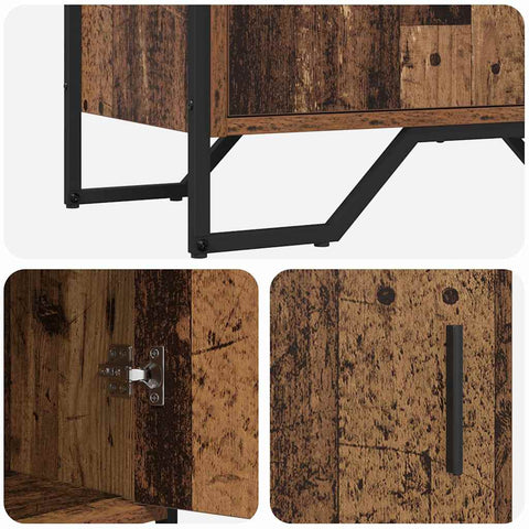 vidaXL Sideboard Old wood 79.5 x 35.5 x 74.5 cm Engineered wood