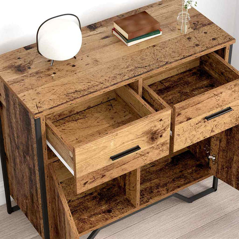 vidaXL Sideboard Old wood 79.5 x 35.5 x 74.5 cm Engineered wood