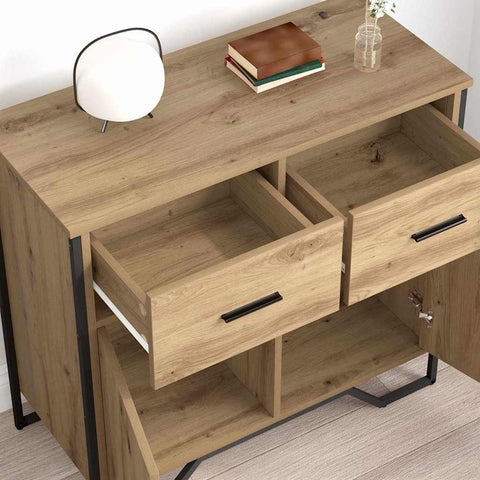 vidaXL Sideboard Artisan oak 79.5 x 35.5 x 74.5 cm Engineered wood