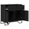 vidaXL Sideboard Black oak 79.5 x 35.5 x 74.5 cm Engineered wood