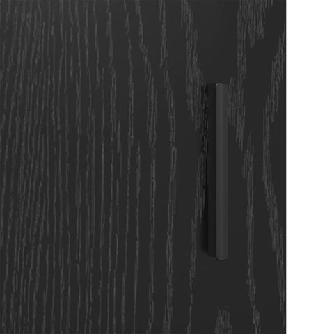 vidaXL Sideboard Black oak 35 x 35.5 x 76 cm Engineered wood