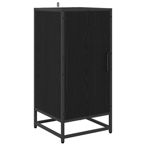 vidaXL Sideboard Black oak 35 x 35.5 x 76 cm Engineered wood