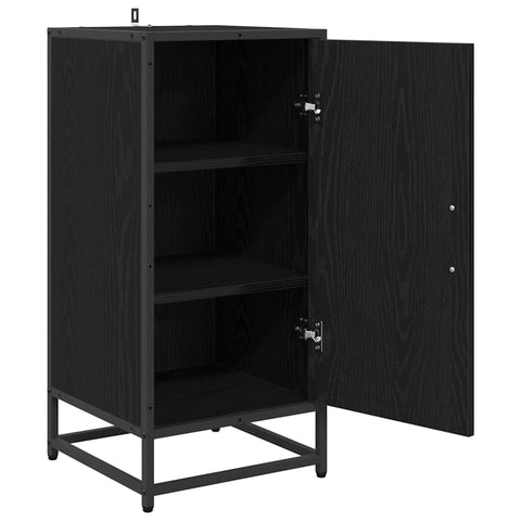 vidaXL Sideboard Black oak 35 x 35.5 x 76 cm Engineered wood
