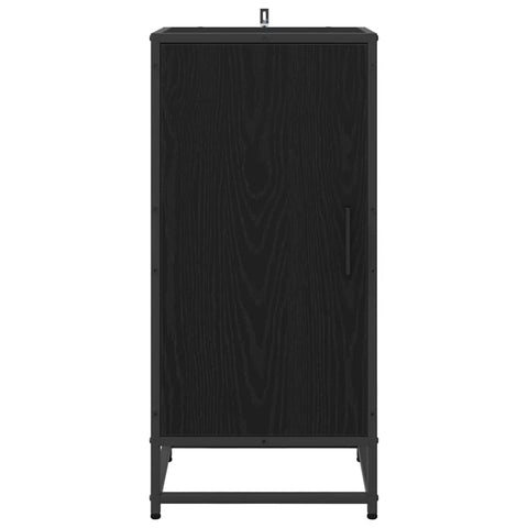 vidaXL Sideboard Black oak 35 x 35.5 x 76 cm Engineered wood