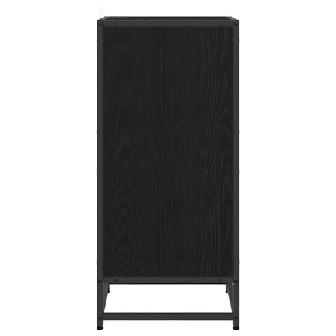 vidaXL Sideboard Black oak 35 x 35.5 x 76 cm Engineered wood