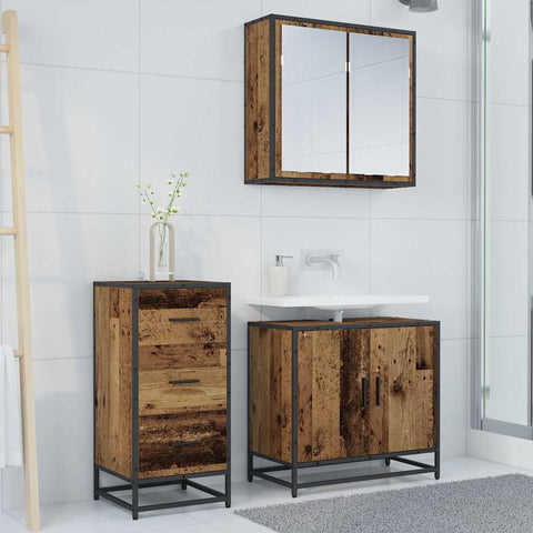 vidaXL Sideboard Old wood 35.5 x 35 x 76 cm Engineered wood