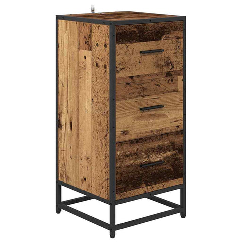 vidaXL Sideboard Old wood 35.5 x 35 x 76 cm Engineered wood