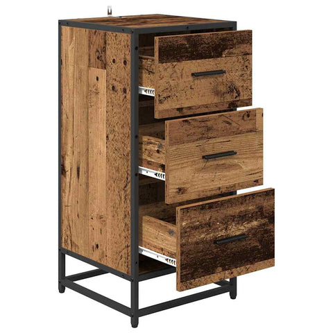 vidaXL Sideboard Old wood 35.5 x 35 x 76 cm Engineered wood