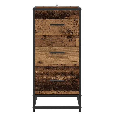 vidaXL Sideboard Old wood 35.5 x 35 x 76 cm Engineered wood