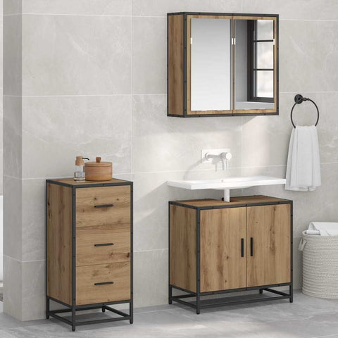 vidaXL Sideboard Artisan oak 35.5 x 35 x 76 cm Engineered wood