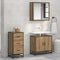 vidaXL Sideboard Artisan oak 35.5 x 35 x 76 cm Engineered wood
