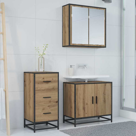 vidaXL Sideboard Artisan oak 35.5 x 35 x 76 cm Engineered wood