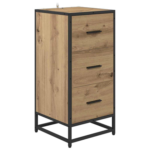 vidaXL Sideboard Artisan oak 35.5 x 35 x 76 cm Engineered wood