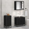 vidaXL Sideboard Black oak 35.5 x 35 x 76 cm Engineered wood