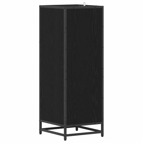 vidaXL Bathroom Cabinet Black oak 35 x 37.5 x 100 cm Engineered wood