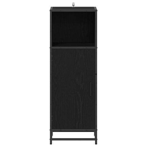 vidaXL Bathroom Cabinet Black oak 35 x 37.5 x 100 cm Engineered wood
