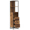 vidaXL Bathroom Cabinet with Drawer Old wood 35 x 37.5 x 166 cm