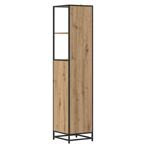vidaXL Bathroom Cabinet with Drawer Artisan oak 35 x 37.5 x 166 cm