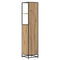 vidaXL Bathroom Cabinet with Drawer Artisan oak 35 x 37.5 x 166 cm