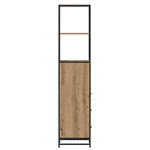 vidaXL Bathroom Cabinet with Drawer Artisan oak 35 x 37.5 x 166 cm