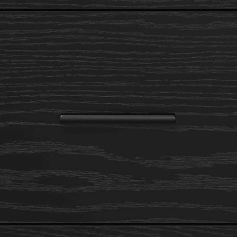 vidaXL Bathroom Cabinet with Drawer Black oak 35 x 37.5 x 166 cm