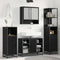 vidaXL Bathroom Cabinet with Drawer Black oak 35 x 37.5 x 166 cm