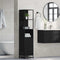 vidaXL Bathroom Cabinet with Drawer Black oak 35 x 37.5 x 166 cm