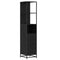 vidaXL Bathroom Cabinet with Drawer Black oak 35 x 37.5 x 166 cm