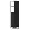 vidaXL Bathroom Cabinet with Drawer Black oak 35 x 37.5 x 166 cm
