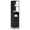 vidaXL Bathroom Cabinet with Drawer Black oak 35 x 37.5 x 166 cm
