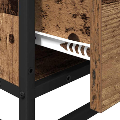 vidaXL Bathroom Cabinet Old wood 35 x 37.5 x 100 cm Engineered wood