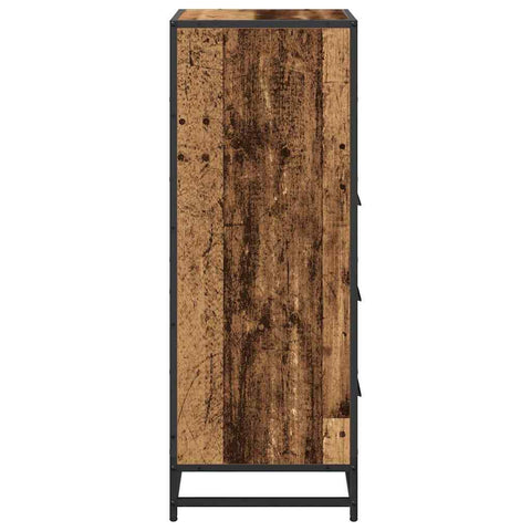 vidaXL Bathroom Cabinet Old wood 35 x 37.5 x 100 cm Engineered wood