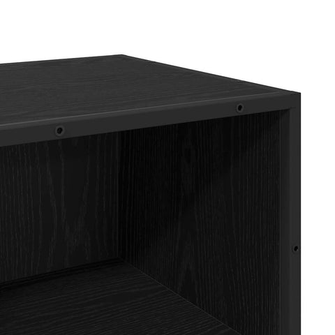 vidaXL Bathroom Cabinet Black oak 35 x 37.5 x 100 cm Engineered wood