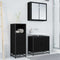 vidaXL Bathroom Cabinet Black oak 35 x 37.5 x 100 cm Engineered wood
