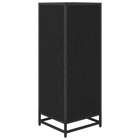 vidaXL Bathroom Cabinet Black oak 35 x 37.5 x 100 cm Engineered wood