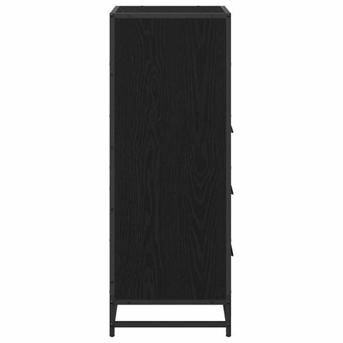 vidaXL Bathroom Cabinet Black oak 35 x 37.5 x 100 cm Engineered wood