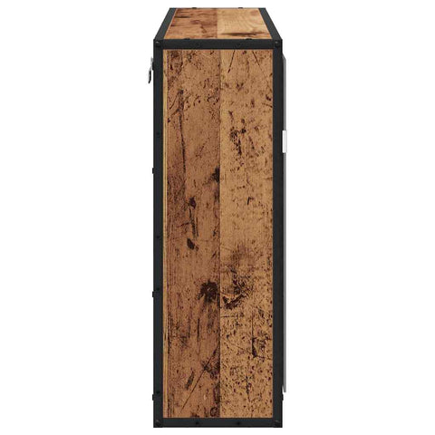 vidaXL Bathroom Mirror Cabinet with Shelf Old wood 65 x 20 x 60 cm
