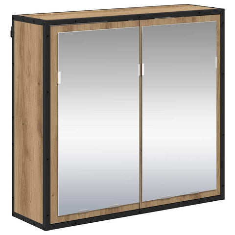 vidaXL Bathroom Mirror Cabinet with Shelf Artisan oak 65 x 20 x 60 cm