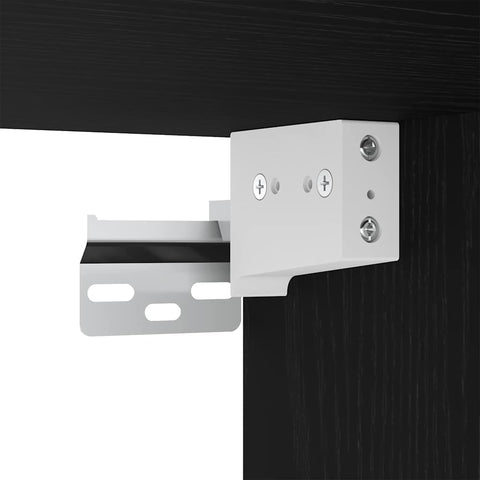 vidaXL Bathroom Mirror Cabinet with Shelf Black oak 65 x 20 x 60 cm