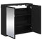 vidaXL Bathroom Mirror Cabinet with Shelf Black oak 65 x 20 x 60 cm