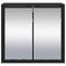 vidaXL Bathroom Mirror Cabinet with Shelf Black oak 65 x 20 x 60 cm