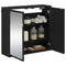 vidaXL Bathroom Mirror Cabinet with Shelf Black oak 65 x 20 x 60 cm